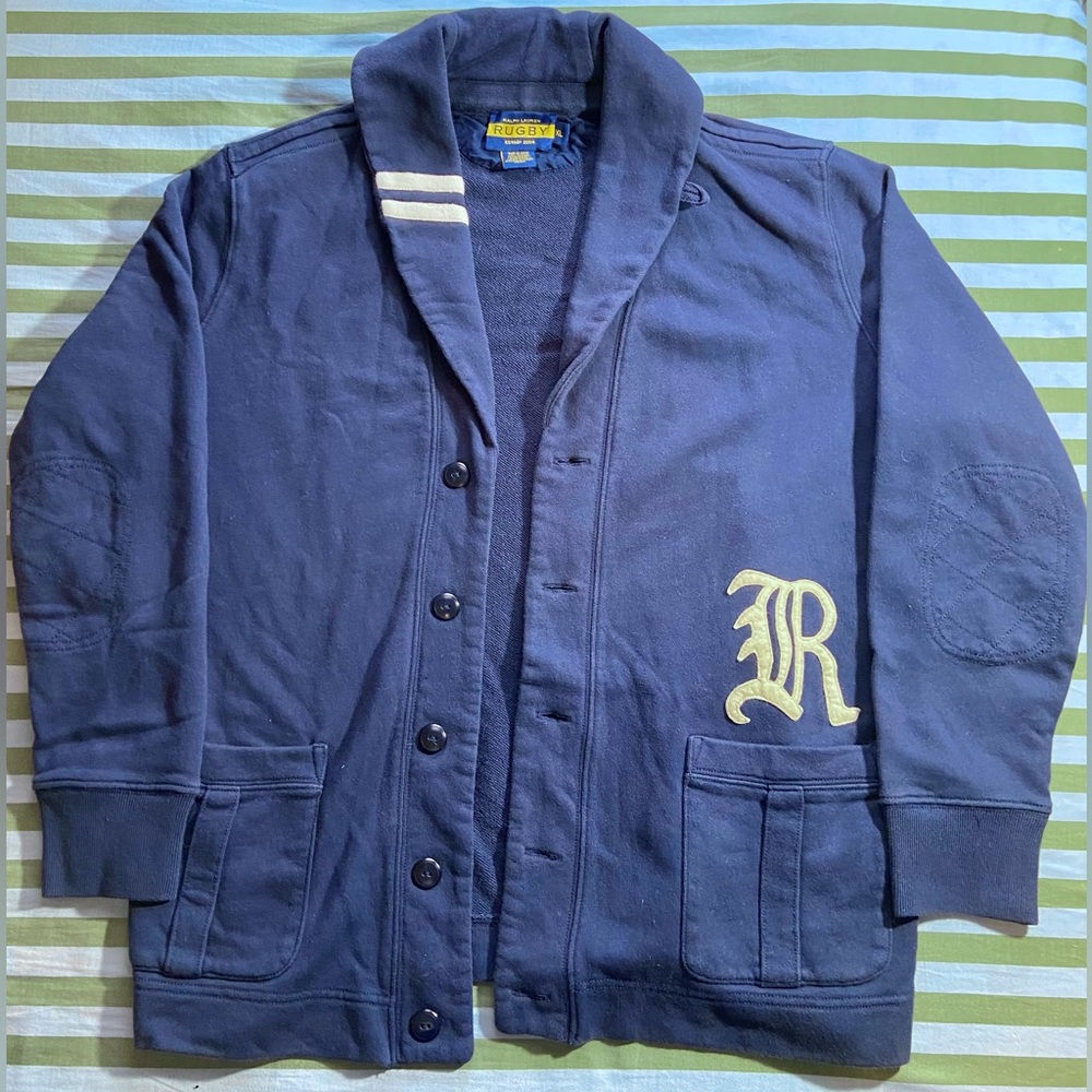 Rare Ralph Lauren RUGBY Cardigan XL